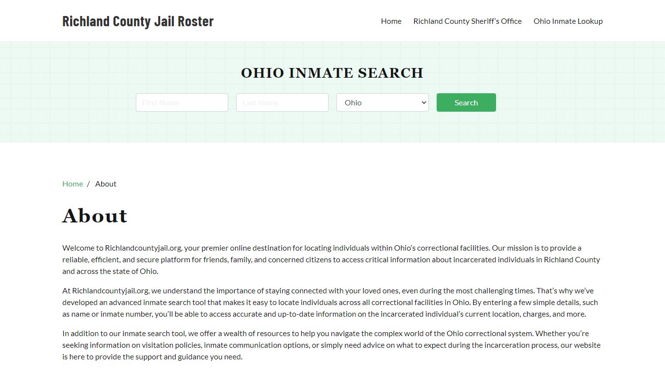 Ohio Inmate Search
